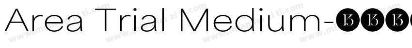 Area Trial Medium字体转换